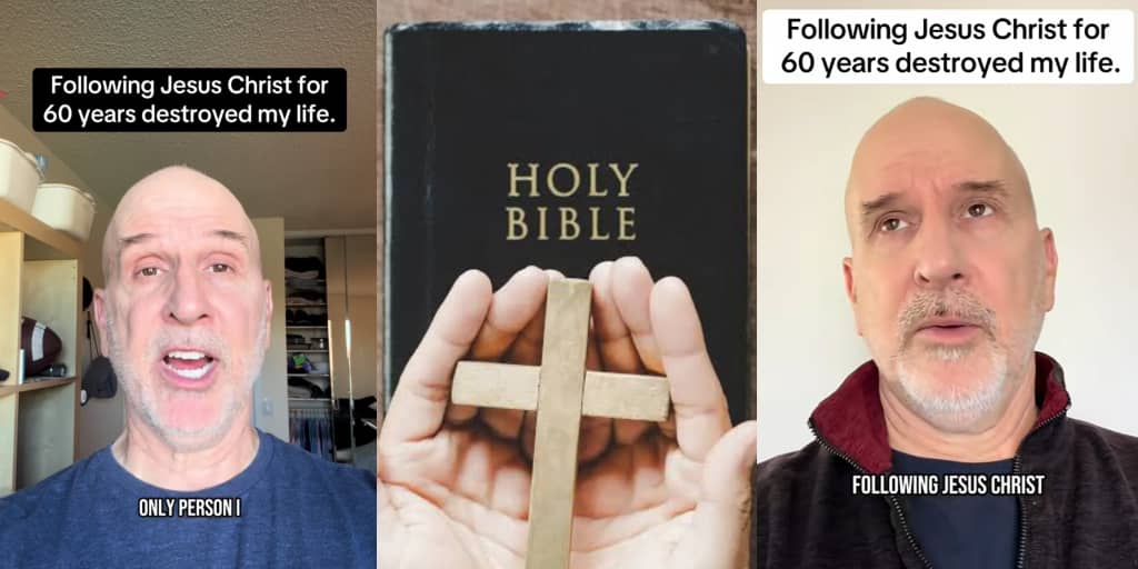 Man renounces Christianity at 60, blames Jesus for destroying his life