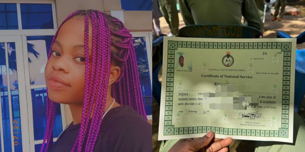 Lady celebrates breaking family curse by completing NYSC
