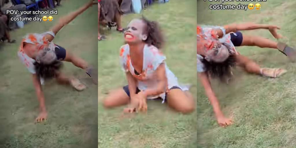 Nursing student wows crowd with dramatic display on costume day