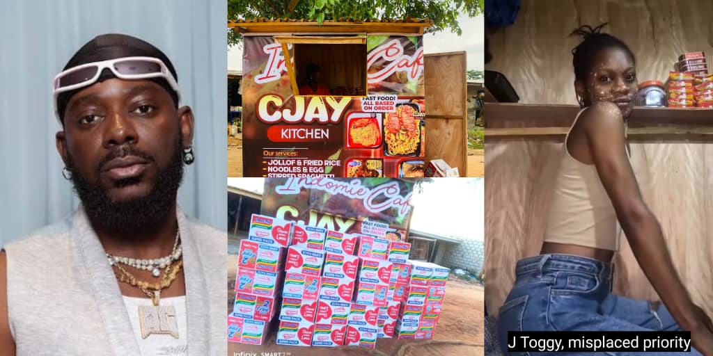Adekunle Gold gifts noodles seller over 50 cartons after she shares video vibing to his song in her kiosk