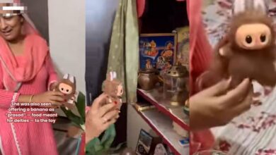Indian woman mistakenly worships Labubu doll as Chinese god