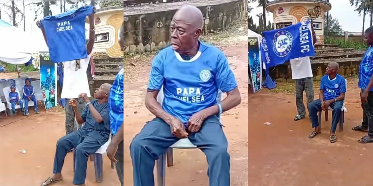 Man honored by community as strong Chelsea supporter receives jersey, customized towel