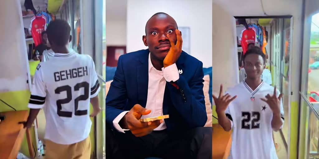 Student of GheGhe’s School of Wisdom and Understanding flaunts 'school uniform'