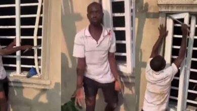 Thief forced to demonstrate how he broke into apartment after damaging aluminum window