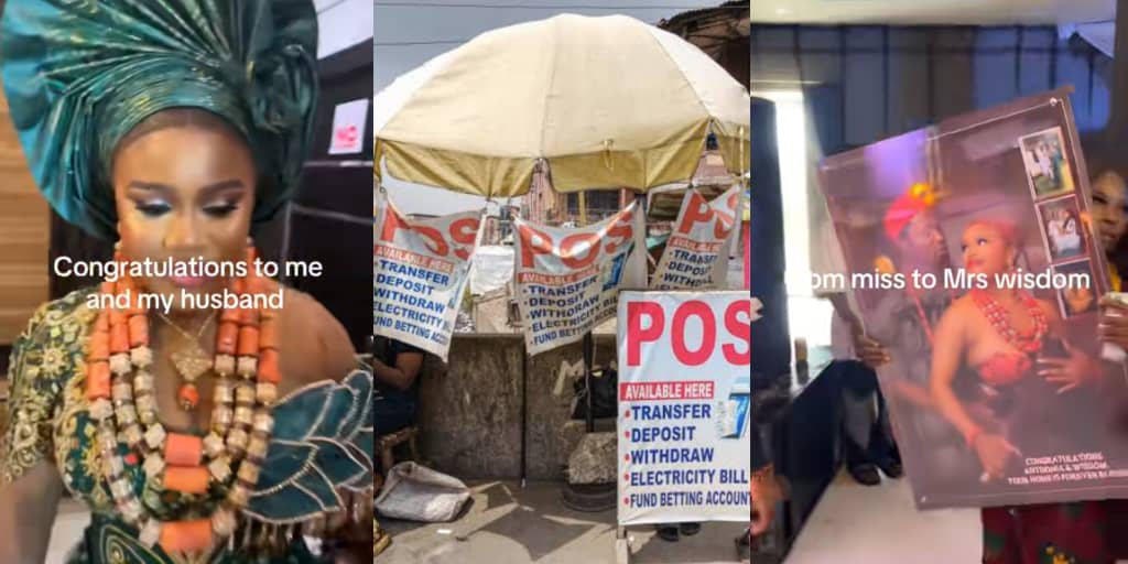 POS agent celebrates as she marries her customer 