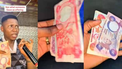 Pastor fumes after receiving old ₦10 and ₦5 in offering