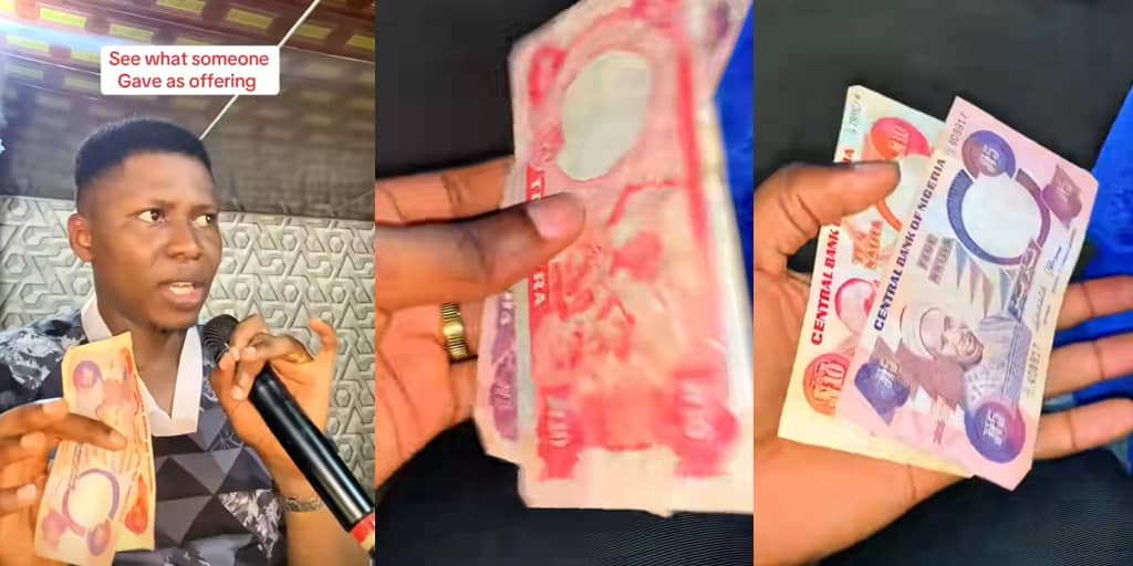 Pastor fumes after receiving old ₦10 and ₦5 in offering