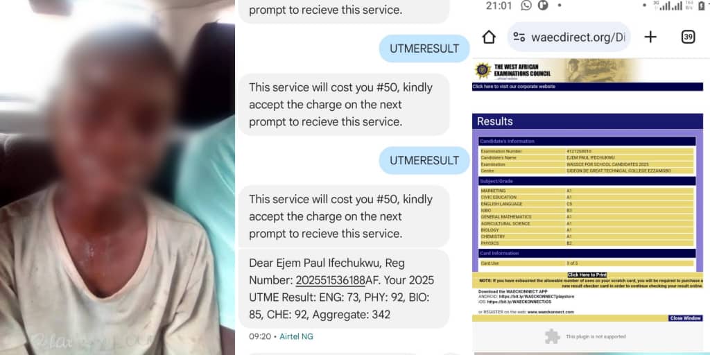 Parents refuse to fund son’s education after seminary exit despite 342 JAMB score, 8 WAEC distinctions