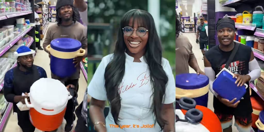 Nigerians purchase large coolers as Hilda Baci prepares to cook biggest pot of Nigerian jollof rice