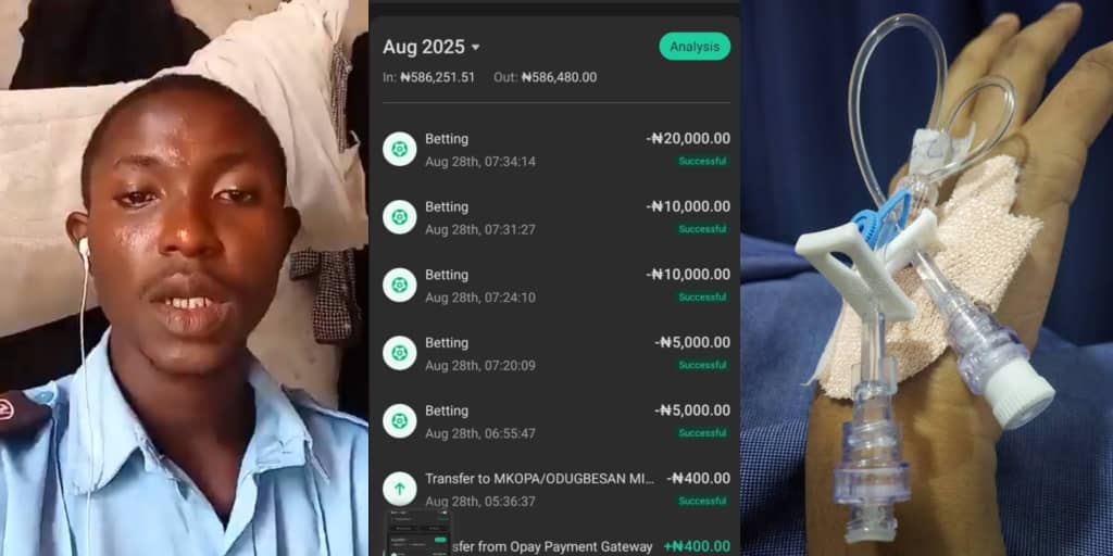 Man begs for help with mother’s ₦35k hospital bill after losing ₦45k to sports betting