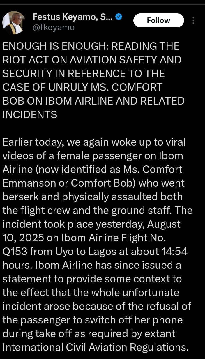 Festus Keyamo tweet 
