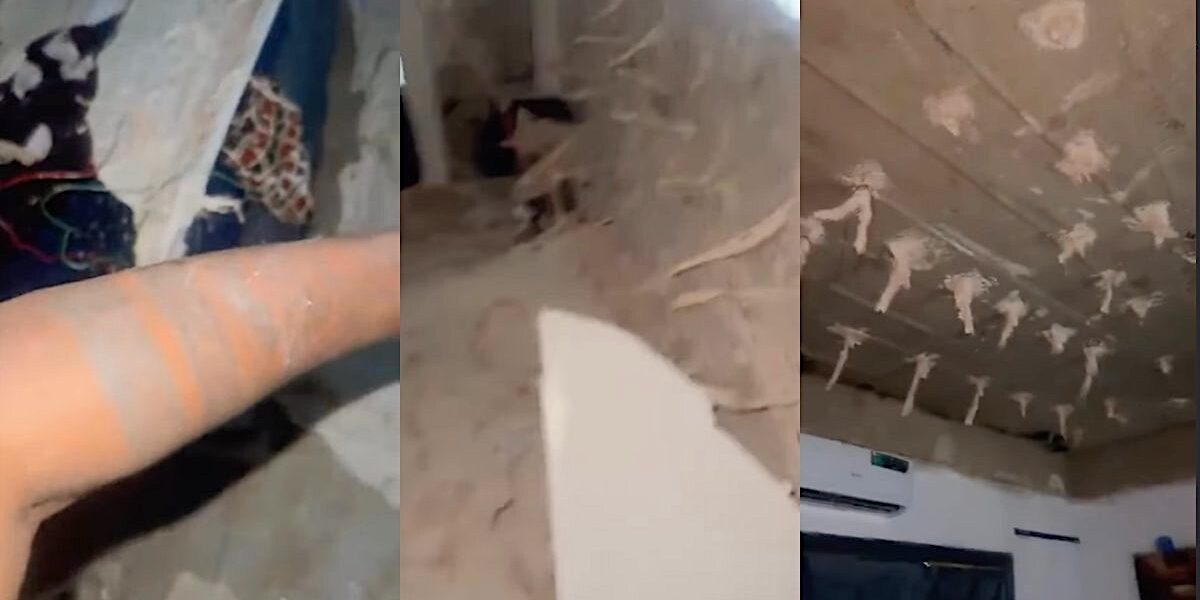 Tragedy averted as P.O.P. ceiling collapses on content creator