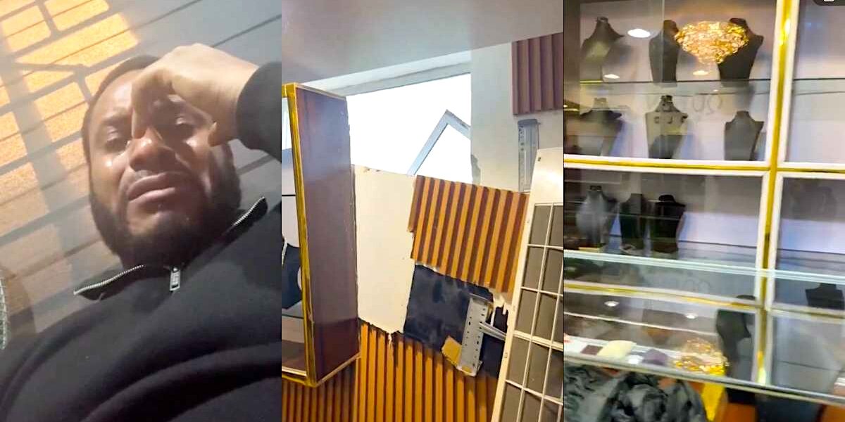 Businessman in tears as thieves cart away goods worth N500m