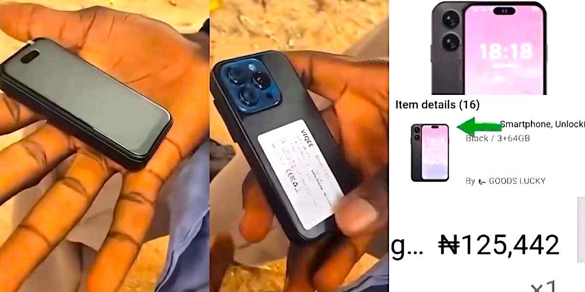 Man in pain after receiving N125K iPhone 15 order from online store