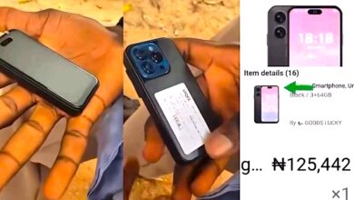 Man in pain after receiving N125K iPhone 15 order from online store