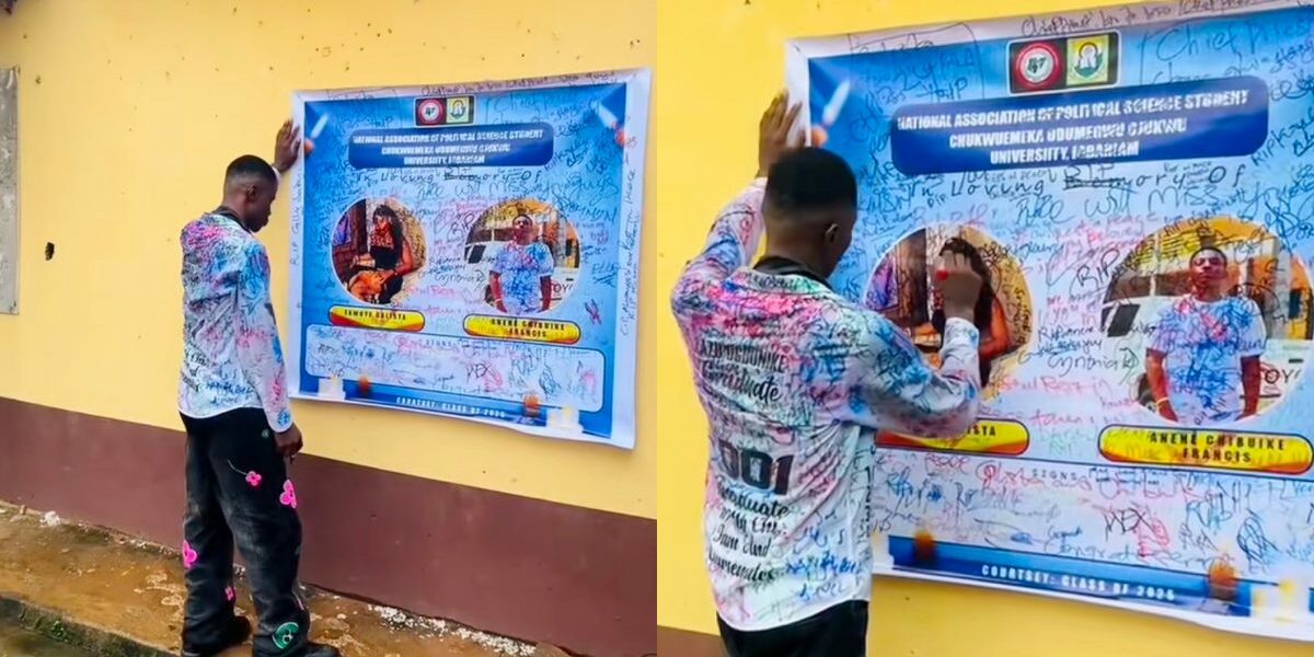 Student mourns two colleagues who passed away in final year