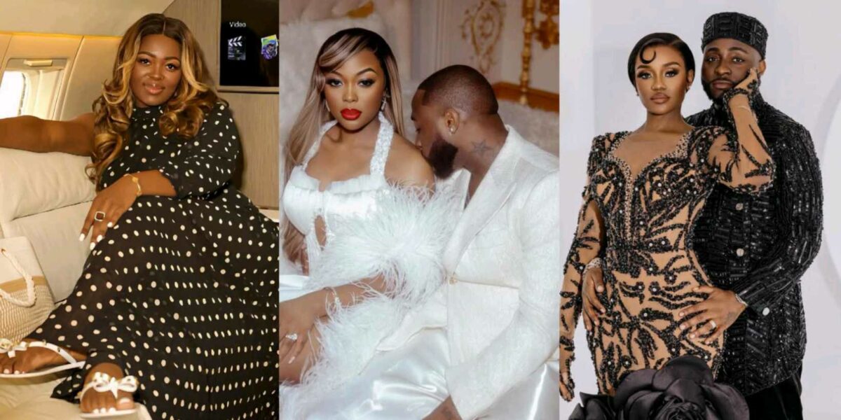 Backlash as Ka3na photoshops herself into Davido and Chioma's photo