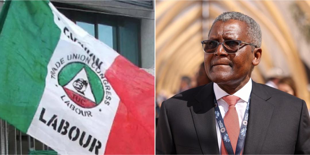 “Reinstate all sacked workers now and apologize to Nigerians” - TUC to Dangote