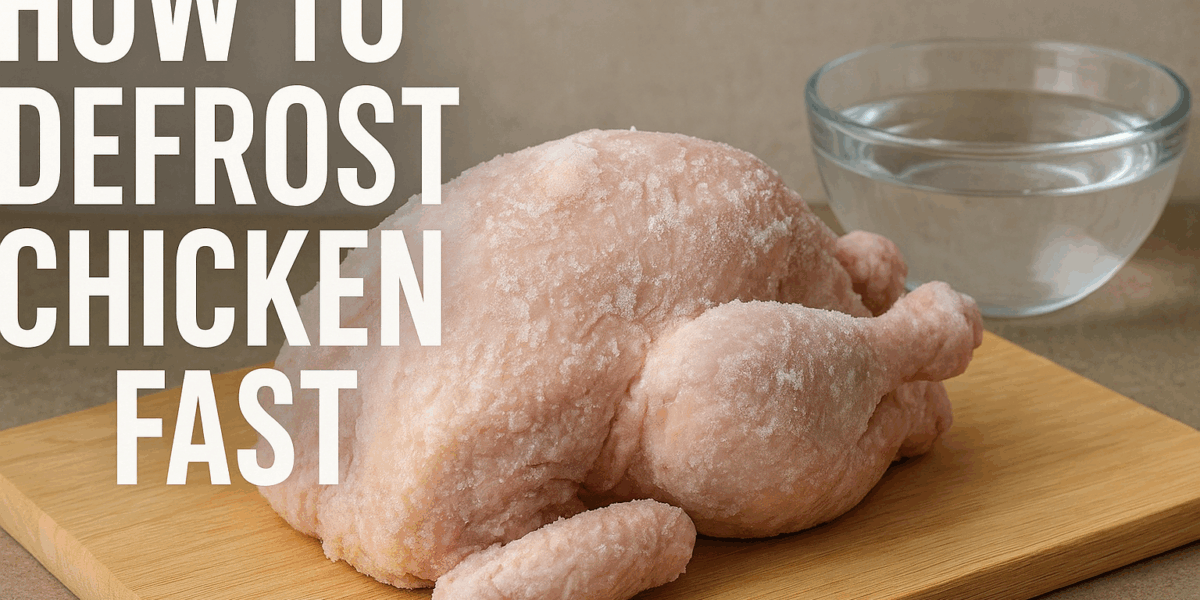 how to defrost chicken fast