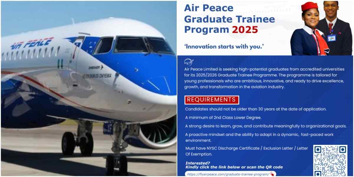 Air Peace announces 1,000 jobs for fresh graduates - Appy Now!