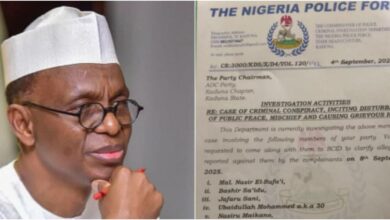 JUST IN: Police summon El-Rufai over criminal allegations