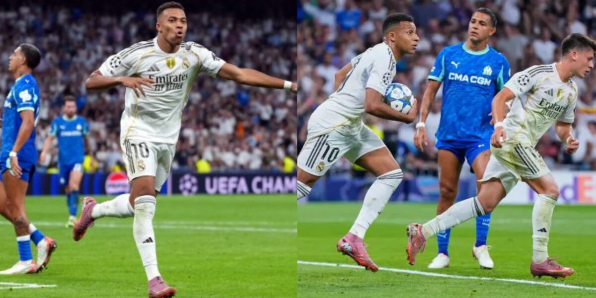 UCL: Mbappé brace secures Real Madrid win over Marseille