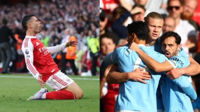 Martinelli rescues Arsenal with stoppage-time equaliser after Haaland opener for Man City