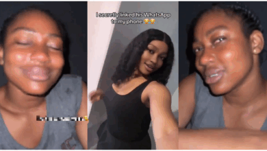 Lady cries, says “men are dogs” – check what she saw after linking husband’s WhatsApp to her phone
