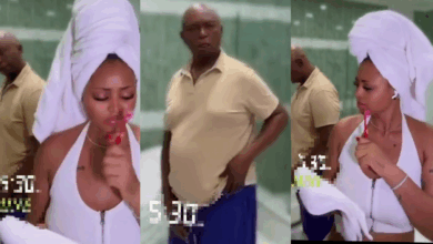 Regina Daniels posts video of her husband while urinating on social media