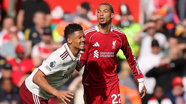 Arteta confirms Saliba suffered injury before Liverpool game