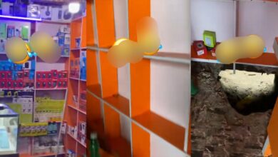 Businessman stunned as thieves empty his gadget shop