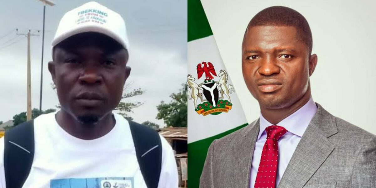 Ebonyi man gets N10m from Gov Nwifuru after trekking from Lagos to Abakaliki