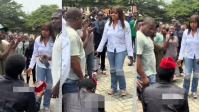Drama as lady rejects plumber boyfriend’s proposal on sign-out day despite sponsoring her through school