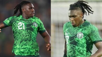Calvin Bassey reacts to controversial goal against South Africa