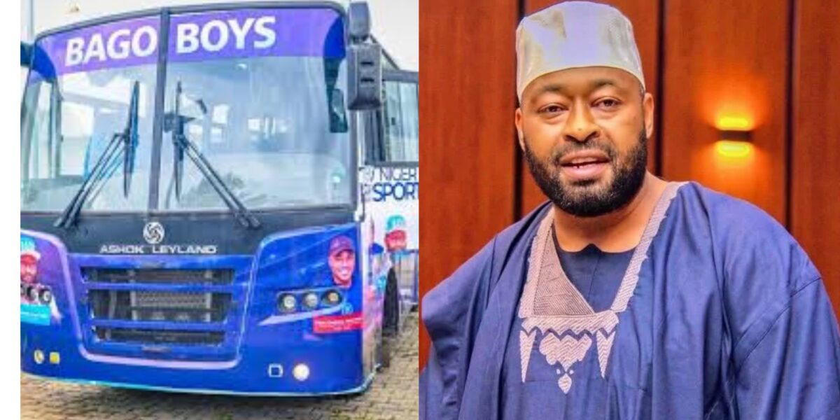Niger Tornadoes FC get brand new 40-seater bus from Governor Bago