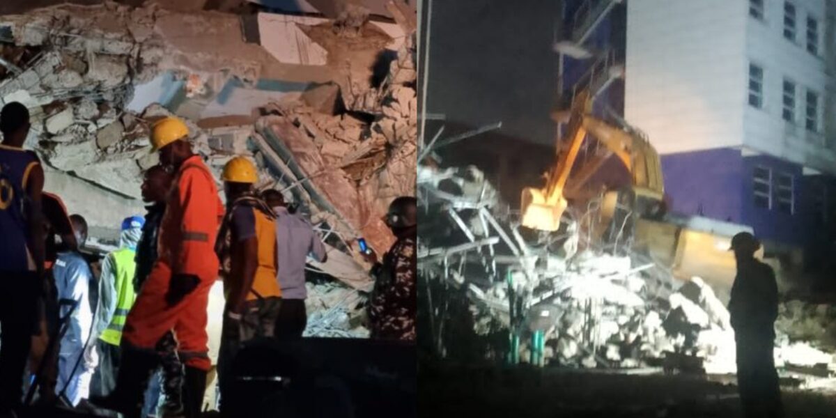 8 workers escape death in Lagos building collapse