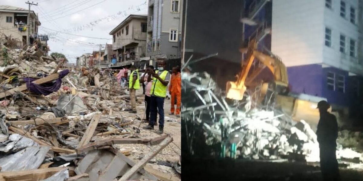 Four construction workers rescued after Yaba building collapse