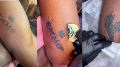Lady erases boyfriend's name she tattooed as relationship ends