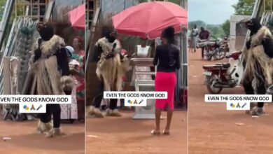 Pastor dresses up like masquerade to hold street crusade