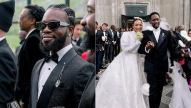 Broda Shaggi Temi Eazi wedding