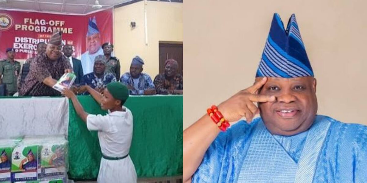 Gov Adeleke puts smiles on Osun pupils’ faces with free learning materials