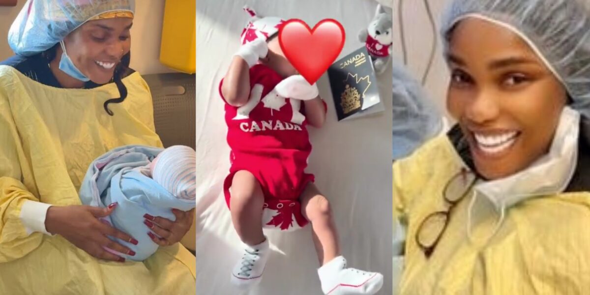 Celebrity baby levels: Iyabo Ojo flaunts grandson’s Canadian passport