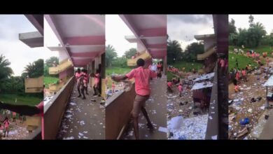 Chaos as students litter school premises after exams