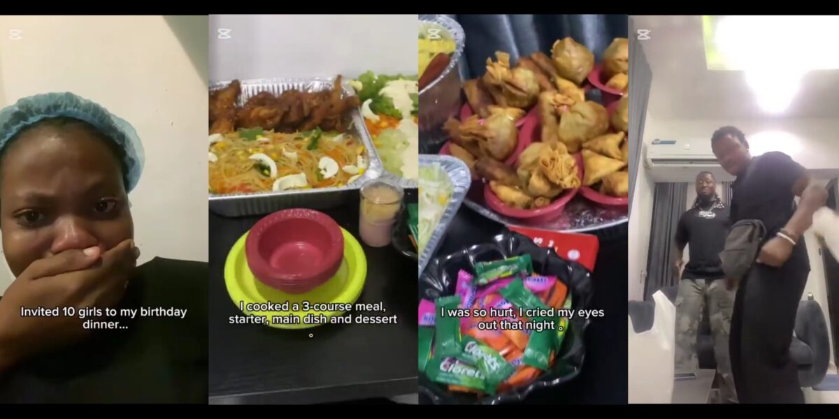 Lady dreaks down in tears after female friends shun birthday feast, male friends stand by her