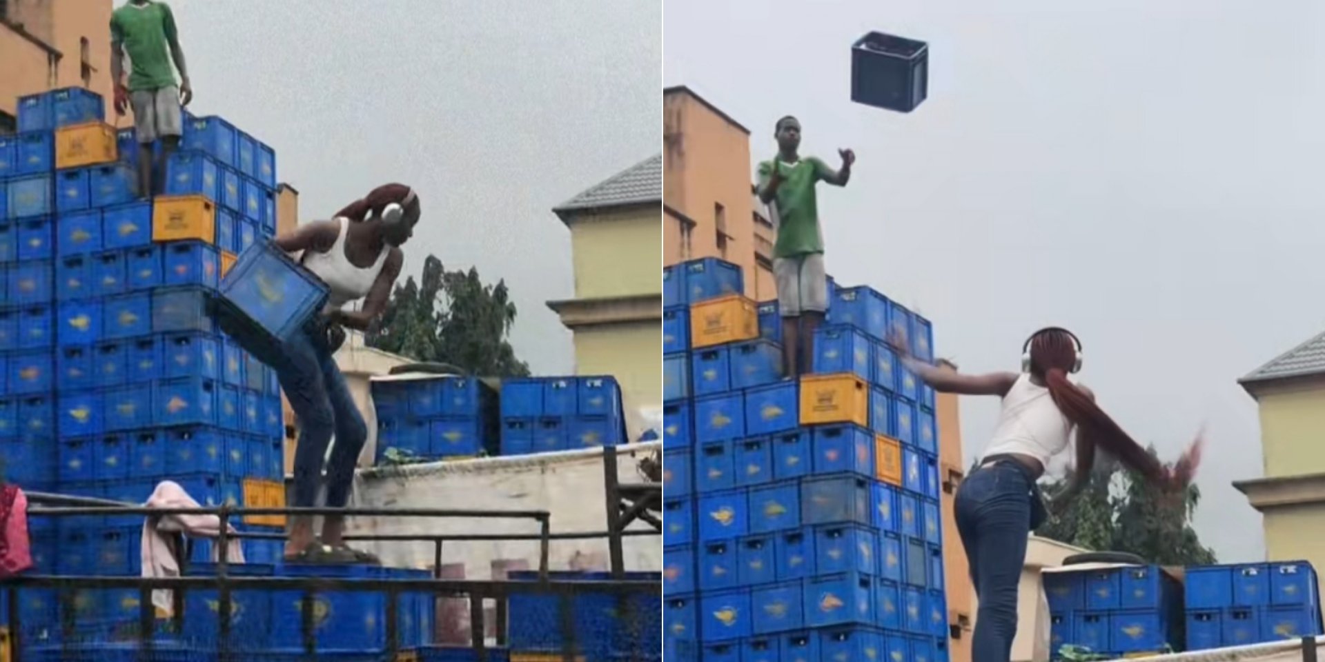 Netizens react as lady shows off her ‘hustle’