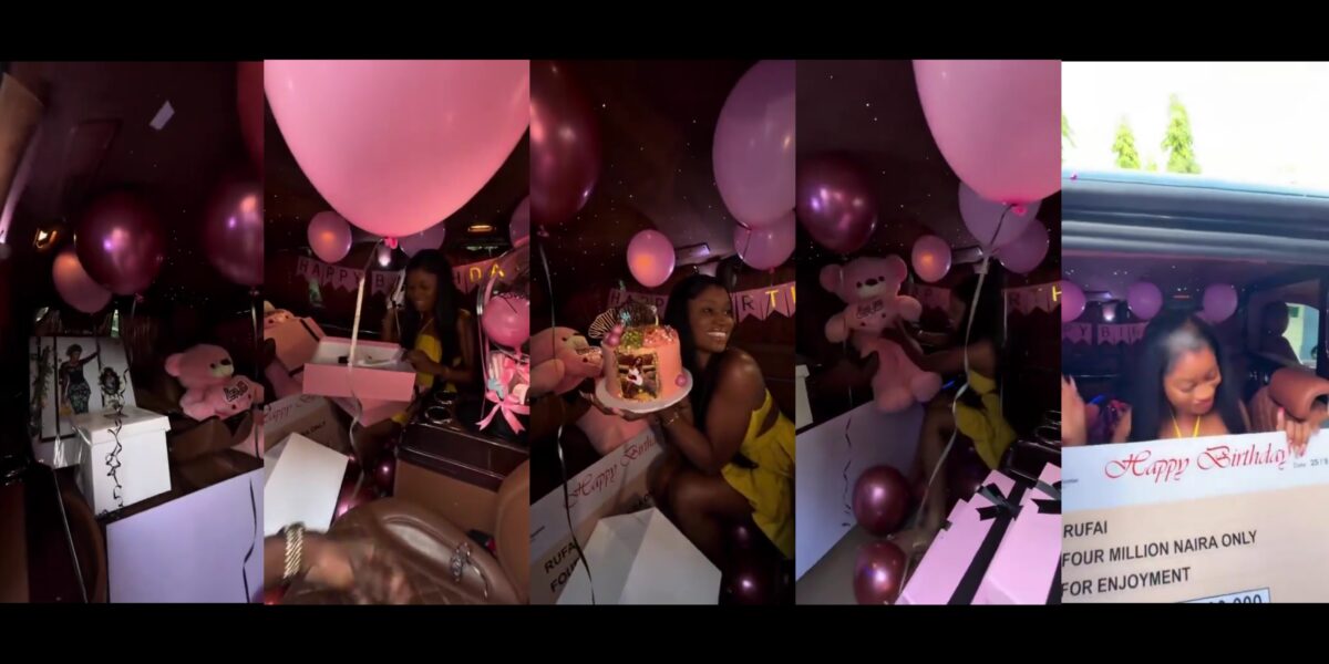 Samuel Banks surprises Rufai with luxury gifts and ₦4 million birthday check