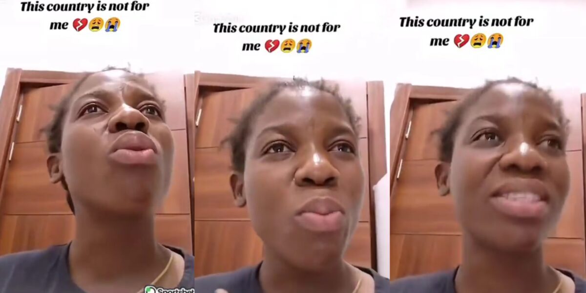 Lady cries out as Arab boss seizes her passport, refuses to let her return to Nigeria