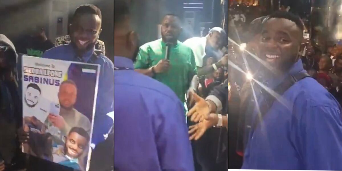 Hilarious moment Sabinus meets his lookalike