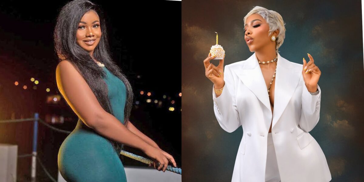 Tacha surprises fans as she celebrates Mercy Eke on birthday