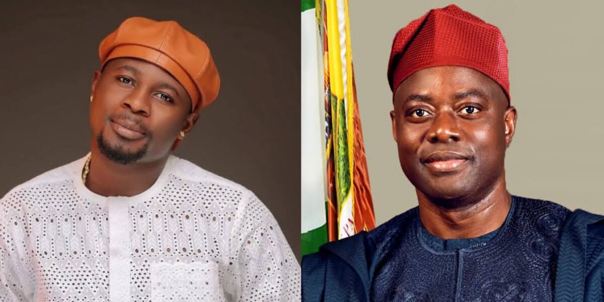 Kamo’s playful moment with Seyi Makinde stirs reactions online